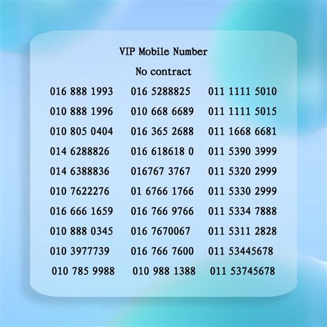 vip phone number for sale.